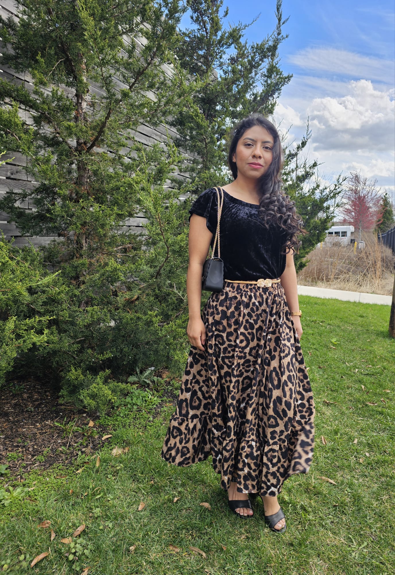 Nahomy Leopard print skirt