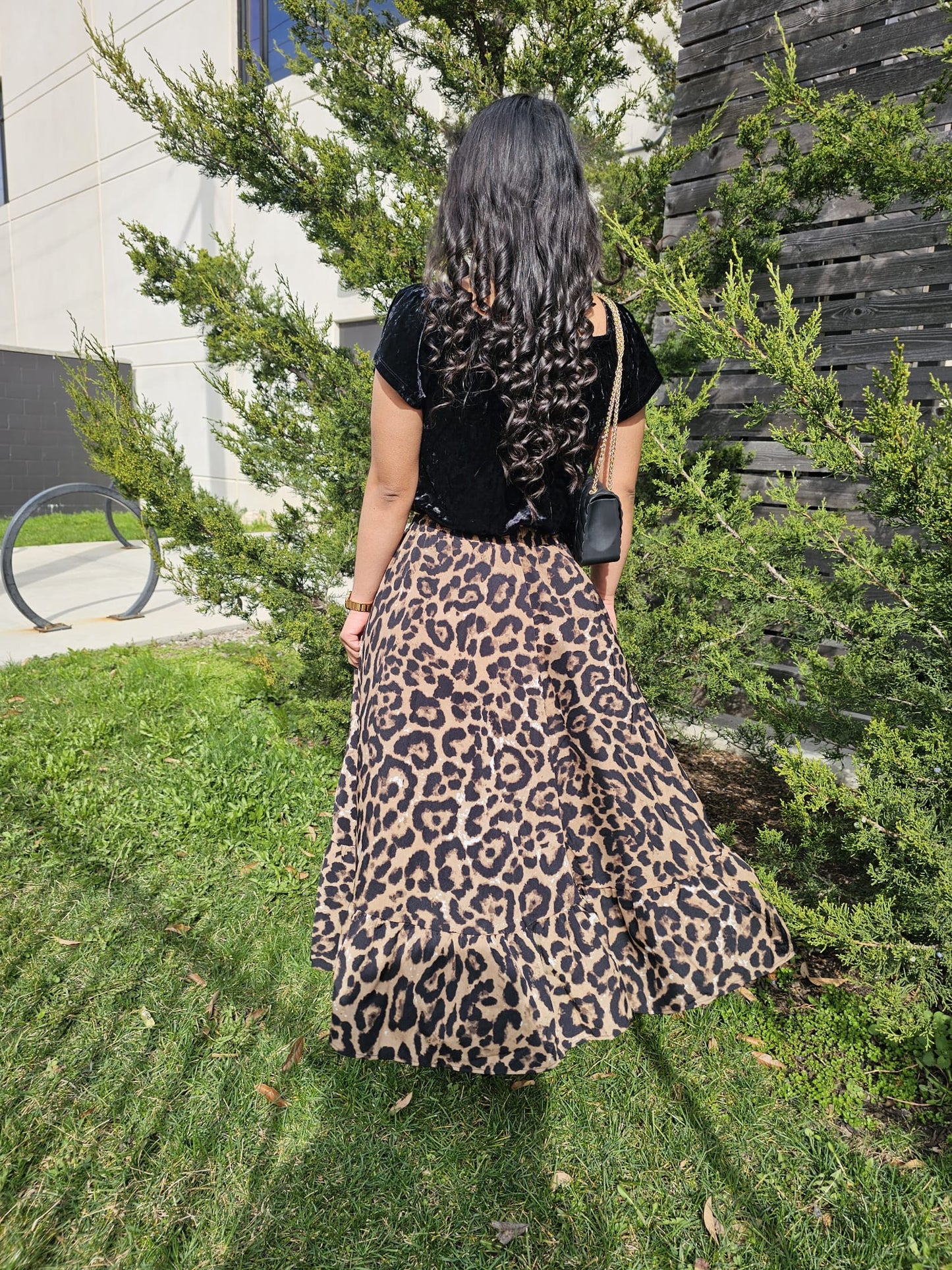 Nahomy Leopard print skirt