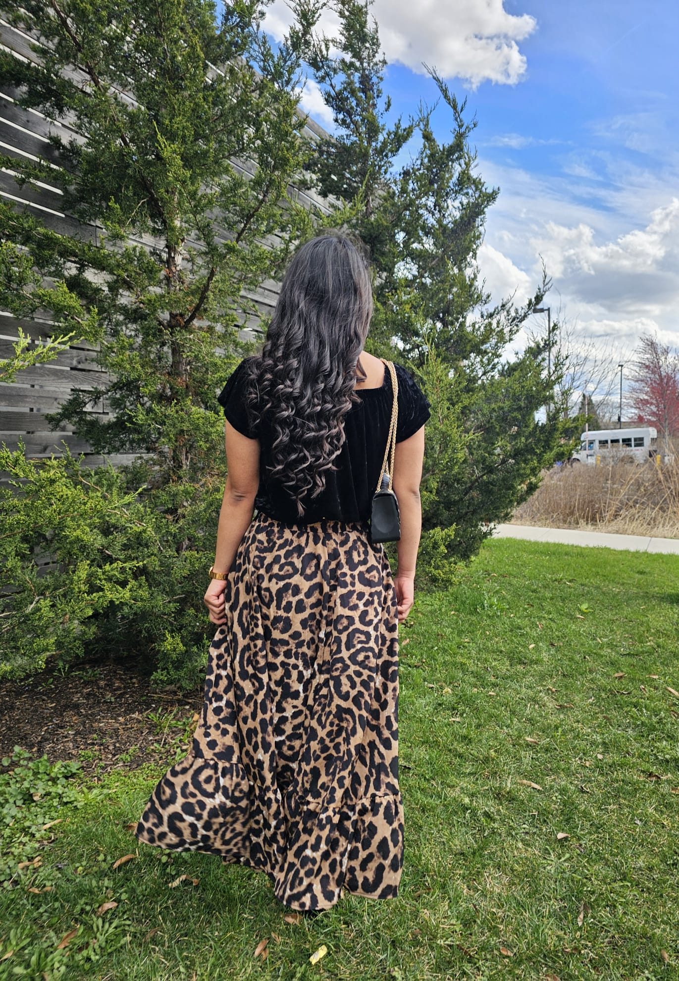 Nahomy Leopard print skirt