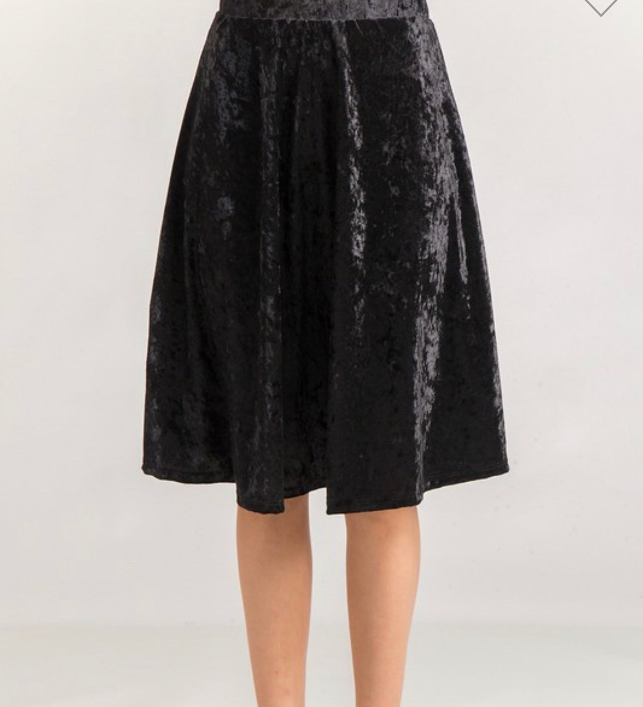 Midi Velvet Skirt